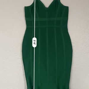 Bandage Cocktail Dress Classic Green, XL